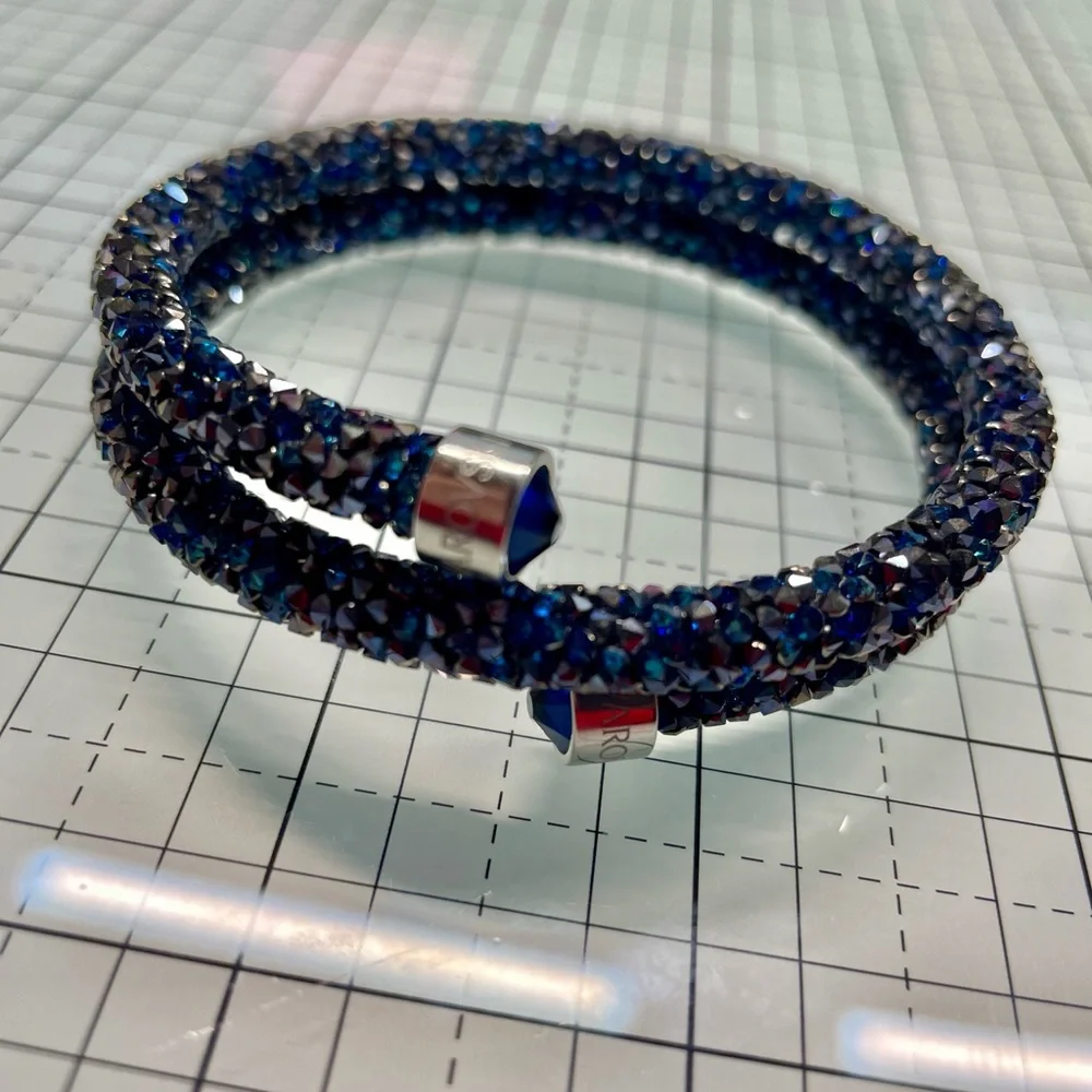 Swarovski Blue and Silver Crystal Bracelet- price is firm - Picture 2 of 4